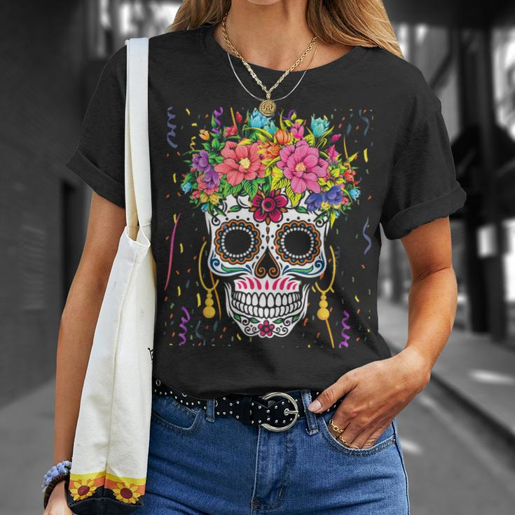 Dia De Los Muertos Carnival Costume Top Fancy Dress 2023 T-Shirt Geschenke für Sie