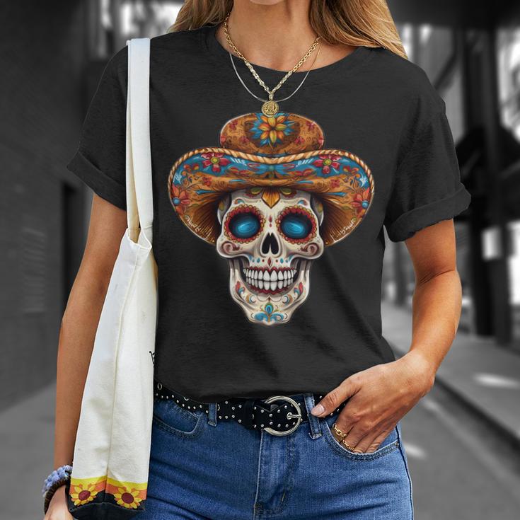 Dia De Los Muertos Carnival Mexican Head Sugar Skull T-Shirt Geschenke für Sie