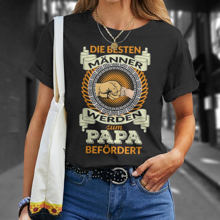 Die Besten Männer Werden Zum Papa Befodered T-Shirt Geschenke für Sie