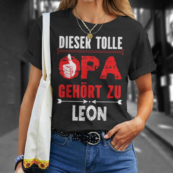 Dieser Tolle Opa Gegehört Zu Leon Opi German Langu T-Shirt Geschenke für Sie