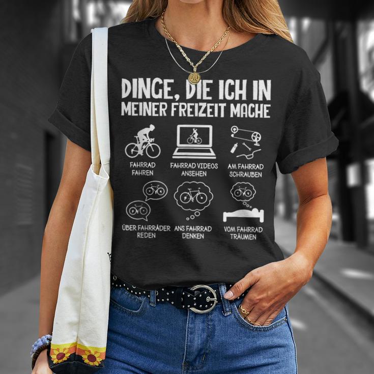 Dinge Die Ich In Meiner Freizeit Mache Bicycle Cyclist T-Shirt Geschenke für Sie