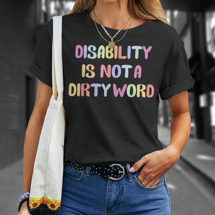 Disabled Is Not A Dirty Word T-Shirt Gifts for Her