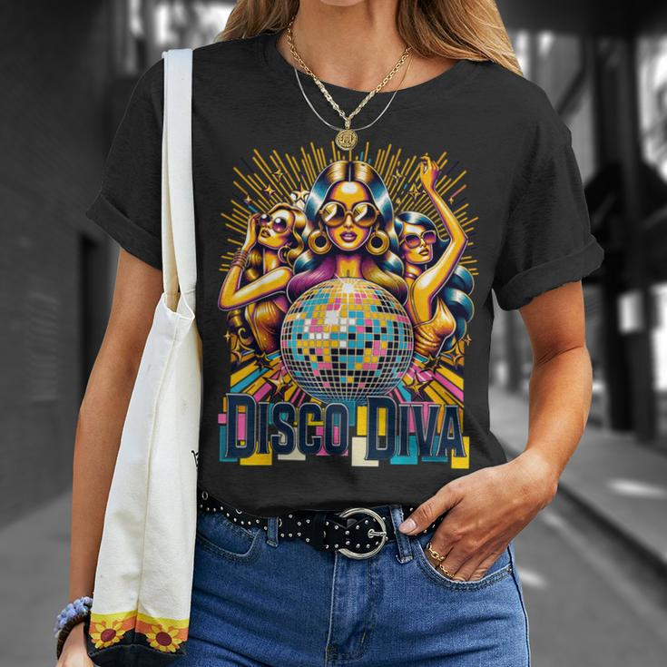 Disco Diva 70S 80S Party Retro Vintage Disco T-Shirt Gifts for Her