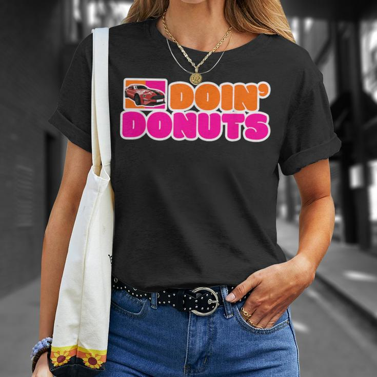 Doin' Donuts Car Lover Car Racing Turbo Drift Car Racer T-Shirt Gifts for Her