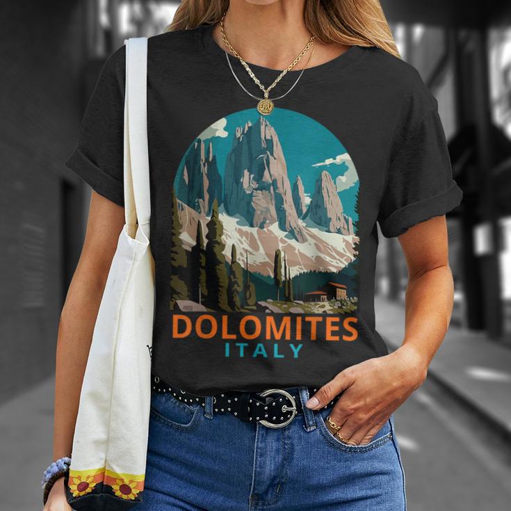 Dolomites Travel Exploration Souvenir Dolomites Italy T-Shirt Geschenke für Sie