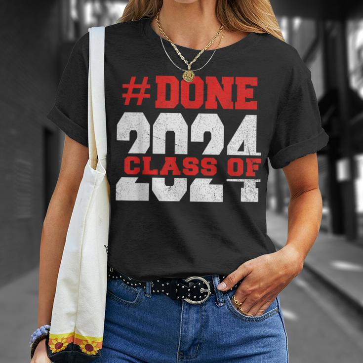 Done Class Of 2024 For Senior Graduate And Graduation Men T-Shirt Gifts for Her