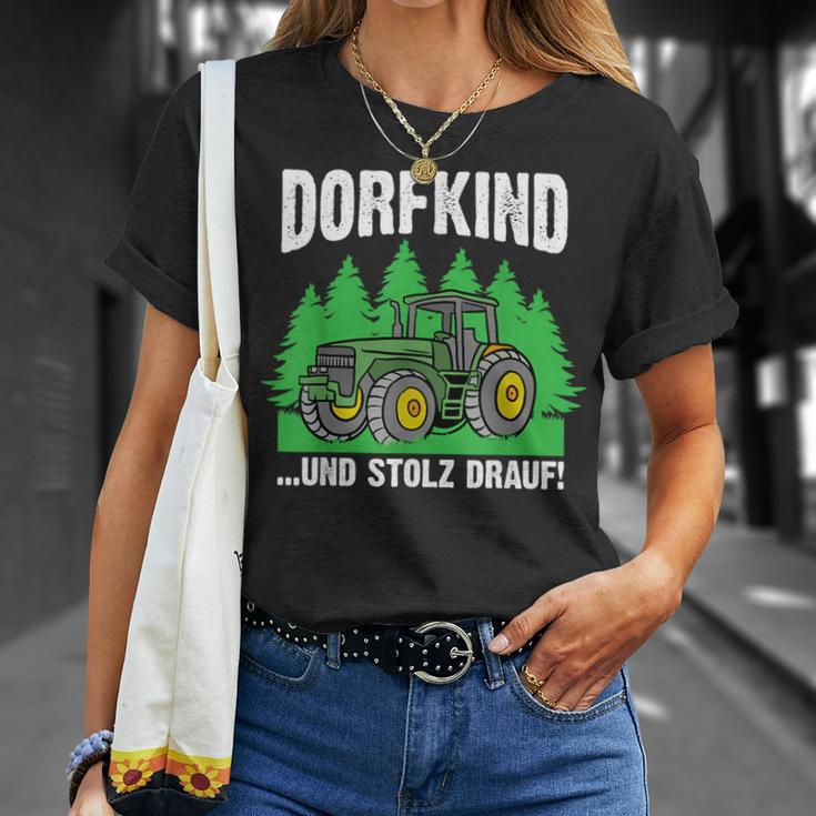 Dorfkind Und Stolz Drauf Farmer Farmer T-Shirt Geschenke für Sie