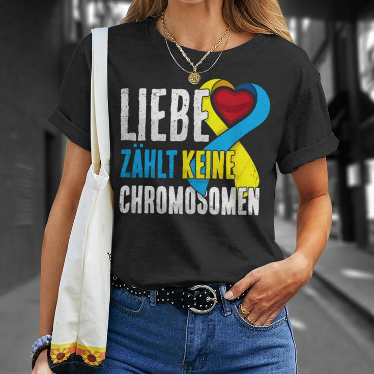 Down Syndrome Tag Liebe Zählt Keine Chromosomen Trisomie 21 T-Shirt Geschenke für Sie