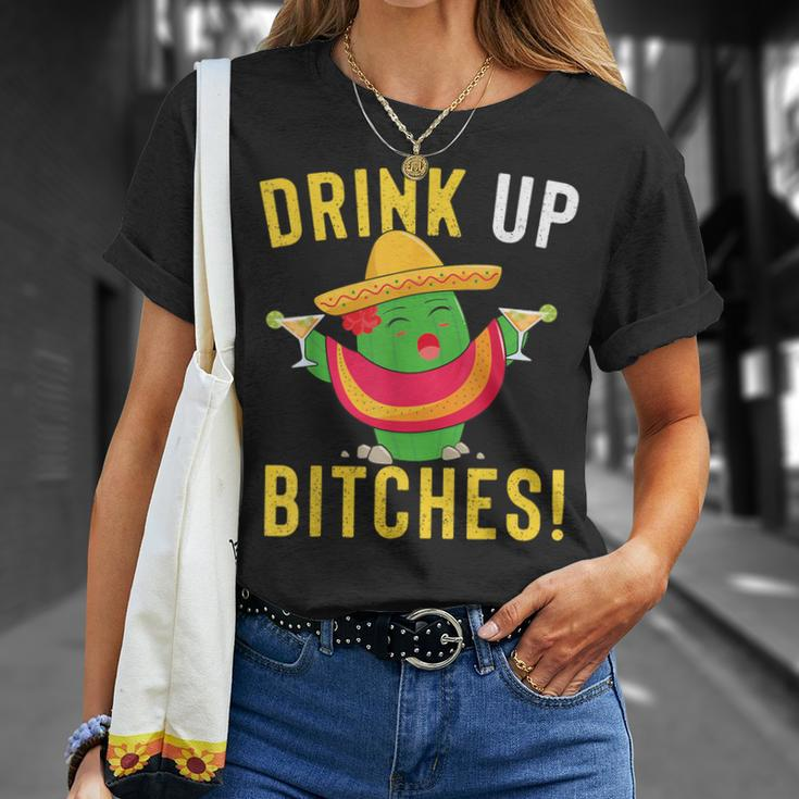 Drink Up Bitches Cinco De Mayo Tequila T-Shirt Gifts for Her
