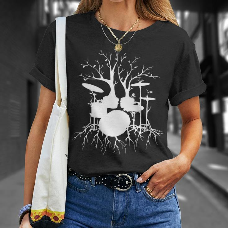 Drum Set Tree For Drummer Musician Live The Beat T-Shirt Gifts for Her
