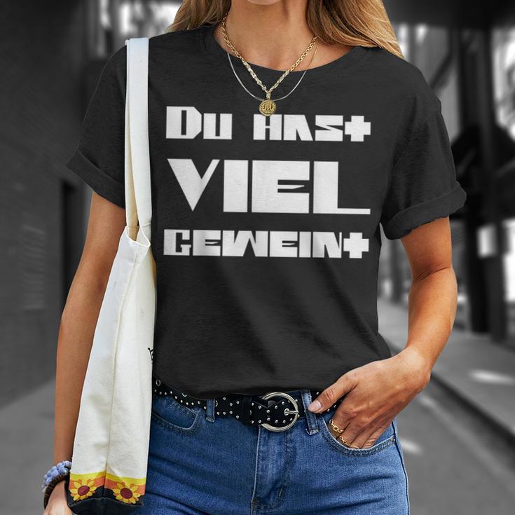 Du Hast Viel Geweint T-Shirt Geschenke für Sie