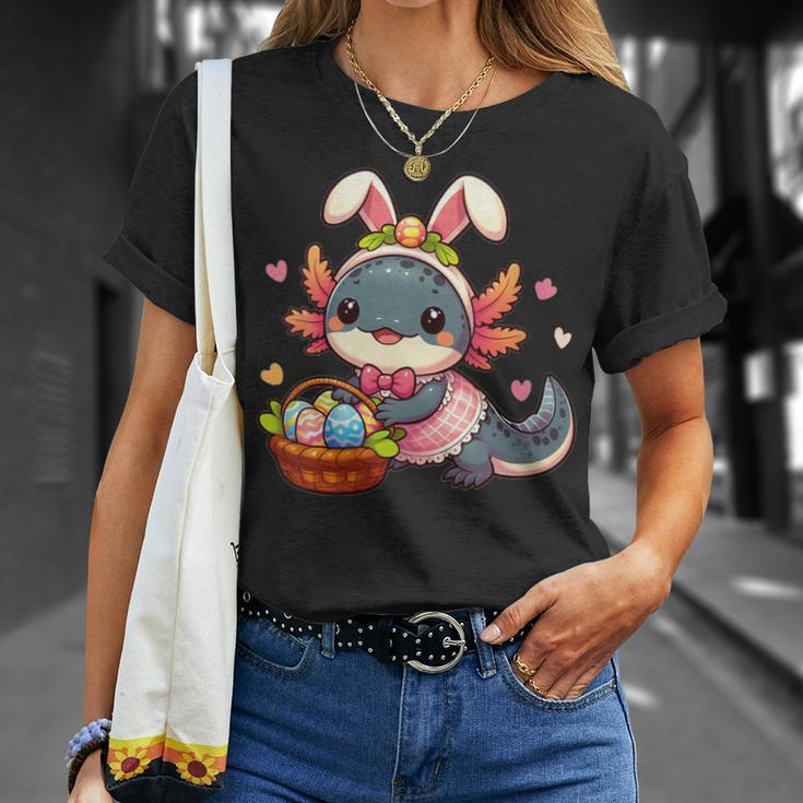 Easter Axolotl Bunny_Ears Eggs Boys And Girls T-Shirt Gifts for Her