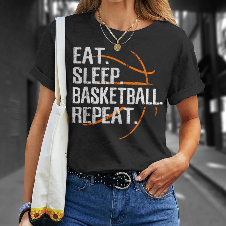 Eat Sleep Basketball Repeat For Basketball Fan T-Shirt Geschenke für Sie