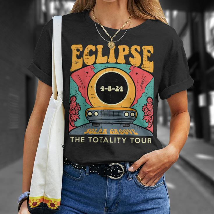 Eclipse Solar Groove Totality Tour Retro 4824 Women T-Shirt Gifts for Her