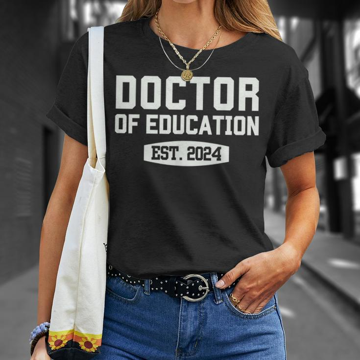 Edd Doctor Of Education Est 2024 Graduation Class Of 2024 T-Shirt Gifts for Her