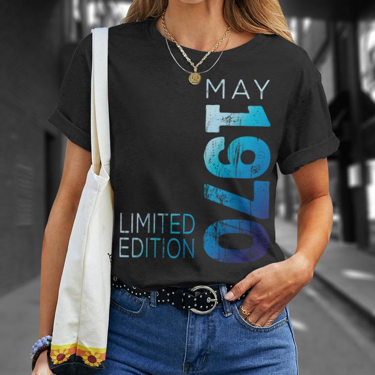 Edición Limitada Mayo 1970 Retro 1970Intage Año 1970 Camiseta unisex Regalos para ella