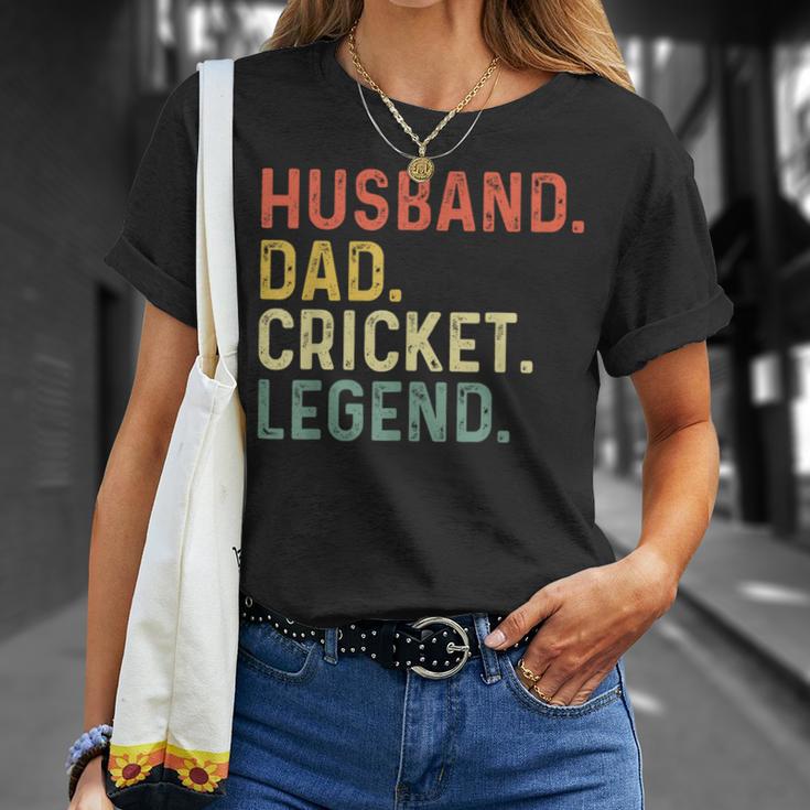 Ehemann Papa Cricket Legend Lustiges Retro Geschenk Für Papa T-Shirt Geschenke für Sie