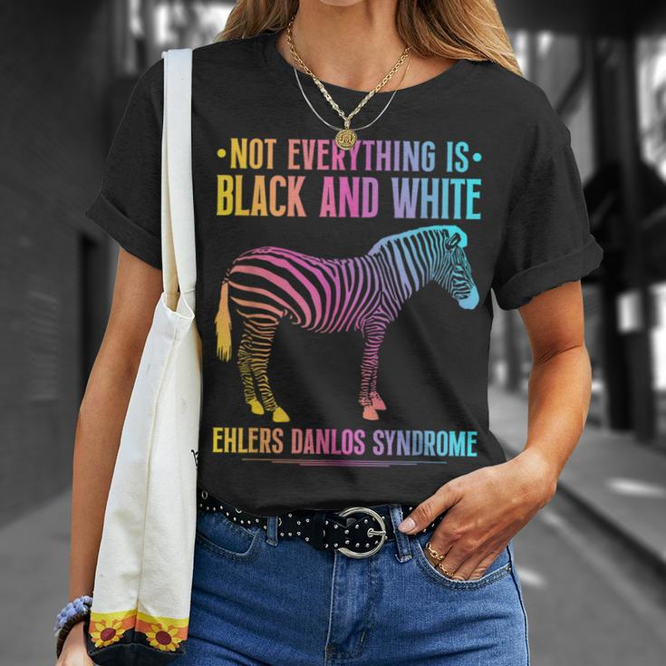 Ehlers Danlos Syndrome Black And White Eds Zebra T-Shirt Gifts for Her