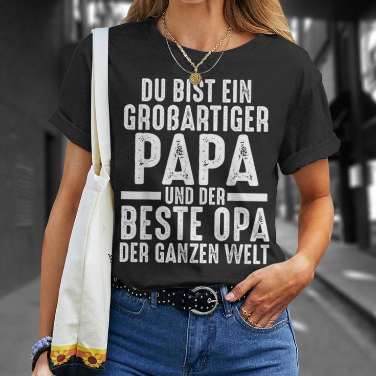 Ein Große Papa Und Der Beste Opa Papa Opa E S T-Shirt Geschenke für Sie