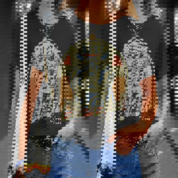 El Mejor Padre Gatuno Día Del Padre Retro Cat Lover Camiseta unisex Regalos para ella