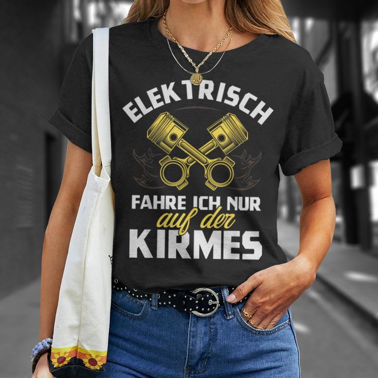 Elektrisch Fahren Wir Nur Auf Der Kirmes I Love Co2 T-Shirt Geschenke für Sie