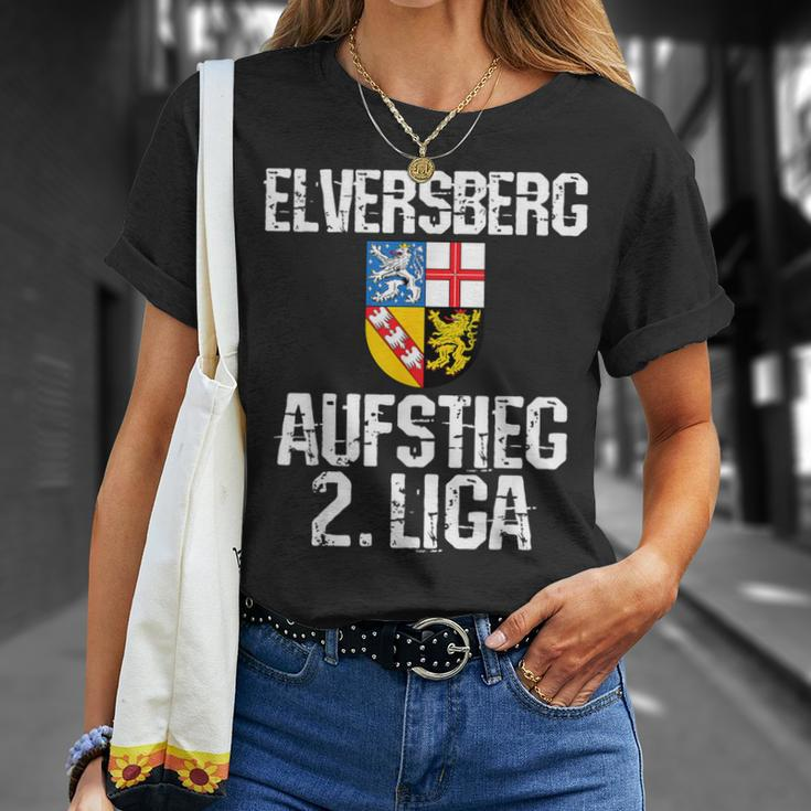 Elversberg Saarland Sve 07 Fan 2 League Aufsteigung 2023 Football T-Shirt Geschenke für Sie
