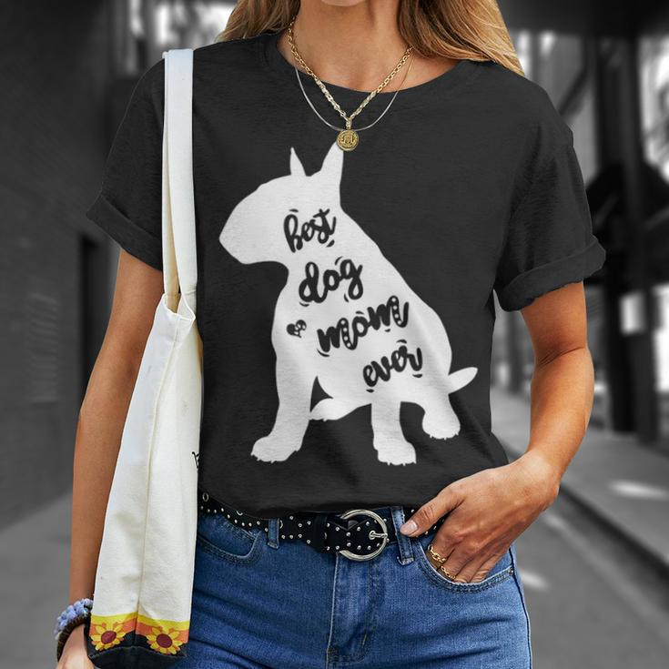 English Bull Terrier Best Dog Mom Ever T-Shirt Gifts for Her