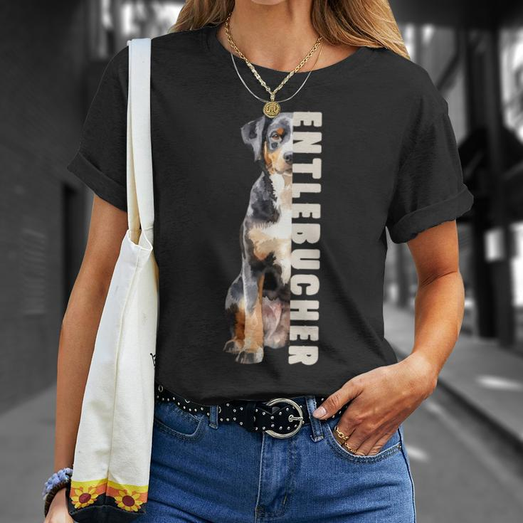 Entlebucher Sennenhund Hund Herrchen Frauchen Hunde T-Shirt Geschenke für Sie