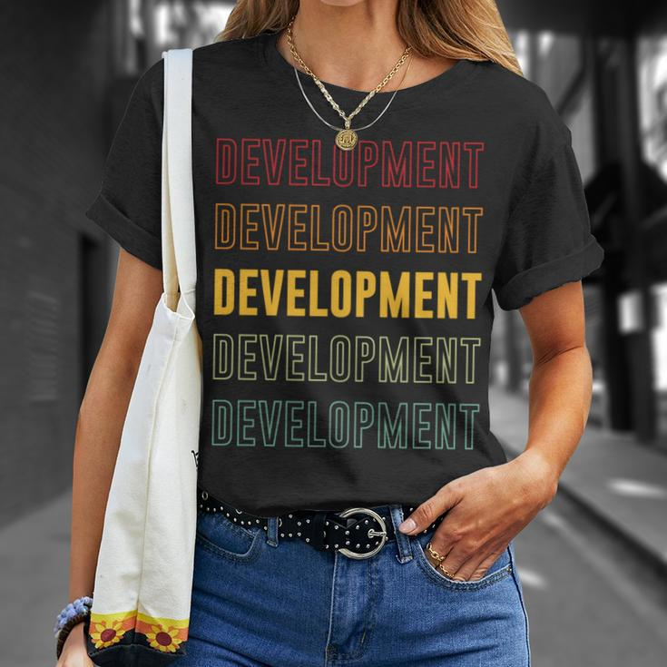 Entwicklungsstolz Entwicklung T-Shirt Geschenke für Sie