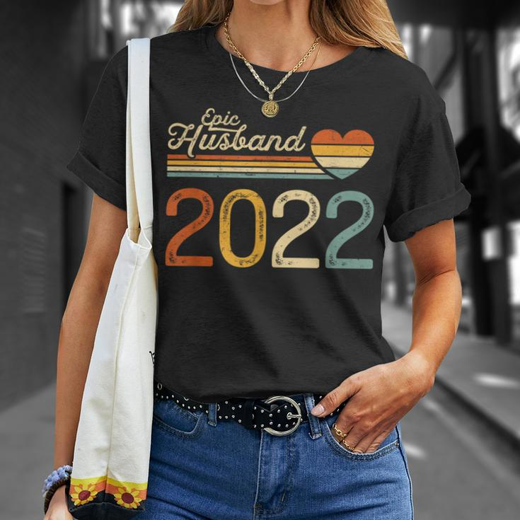 Epic Husband Since 2022 Vintage Wedding Anniversary T-Shirt Gifts for Her
