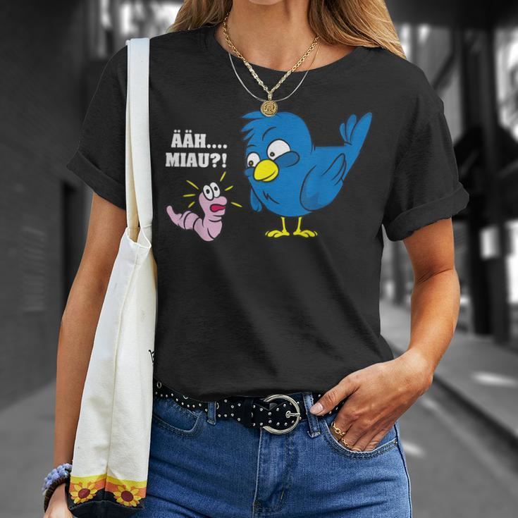 Erh Meow Bird And Worm Joke T-Shirt Geschenke für Sie