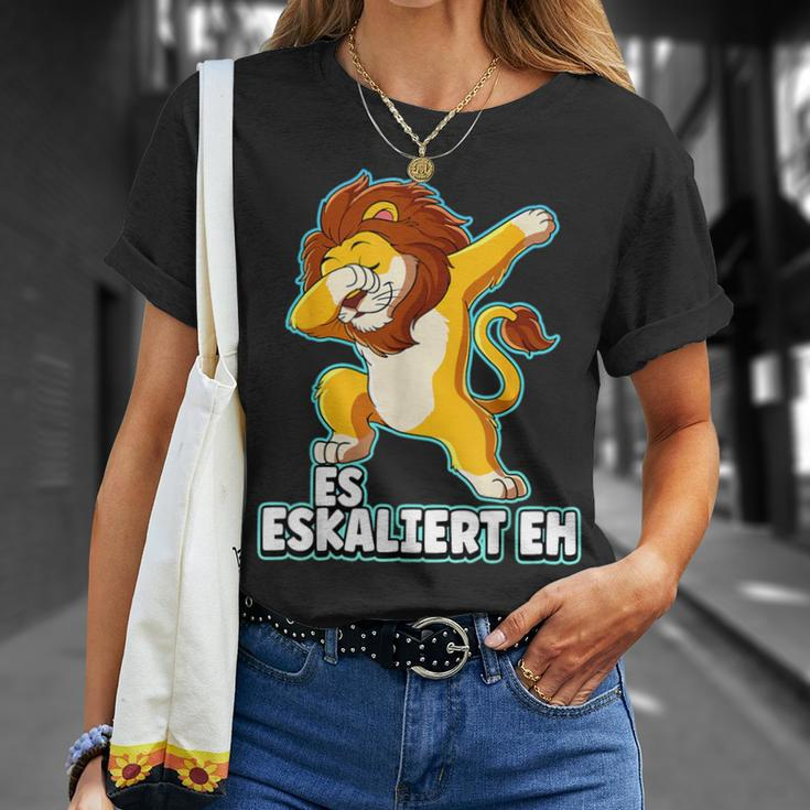 Es Eskaliert Eh Lion Black S T-Shirt Geschenke für Sie