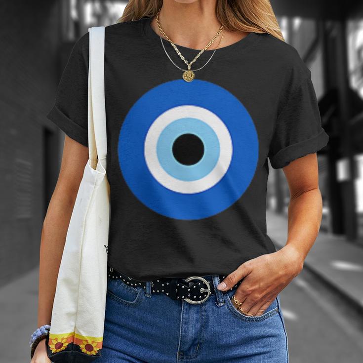 Evil Eye Hamsa Greek Good Luck Protection T-Shirt Gifts for Her