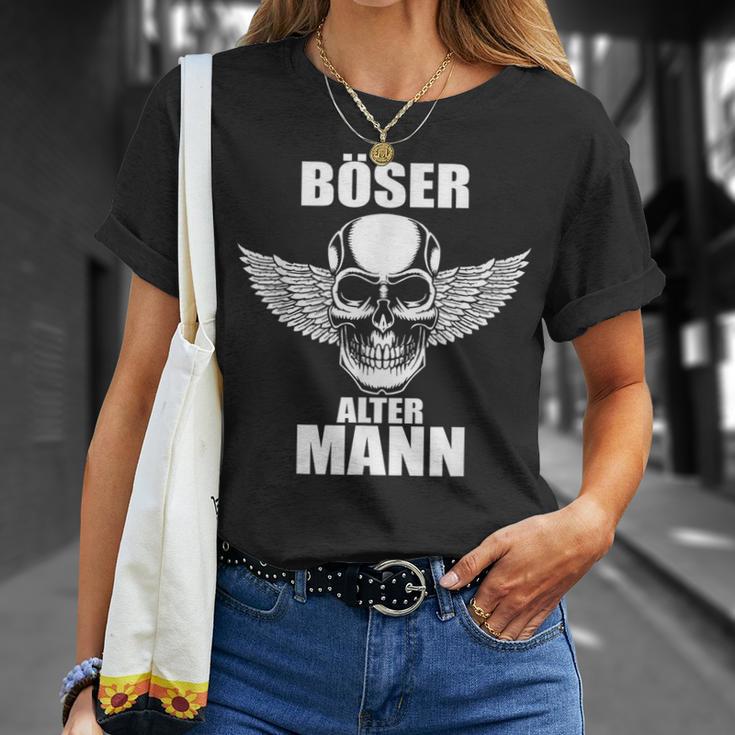 Evil Old Man Skull Dad T-Shirt Geschenke für Sie