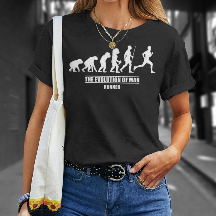 Evolution Marathon Runner T-Shirt Geschenke für Sie
