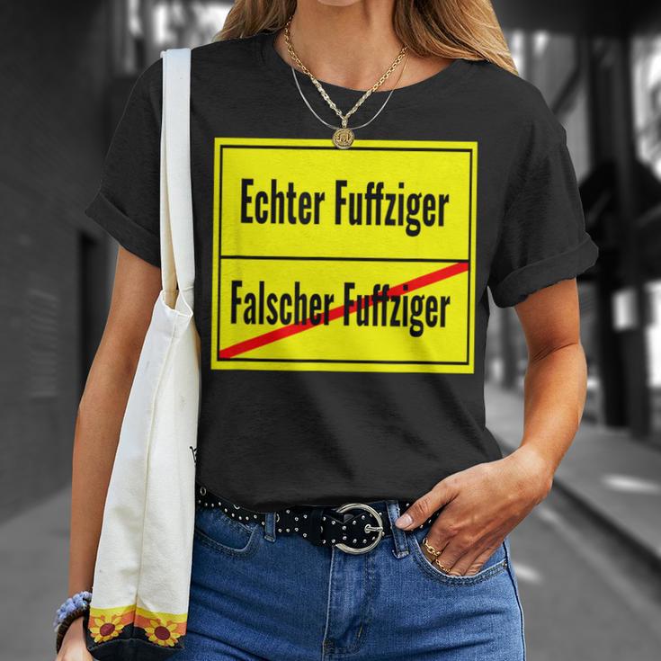 Falscher Fuffziger Fuffzigster 50Th Birthday 1970 Sign T-Shirt Geschenke für Sie