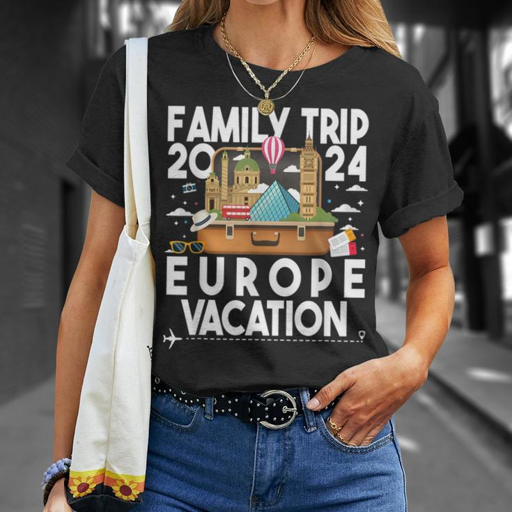 Family Trip 2024 Europe Vacation Summer Traveling Holiday T-Shirt Gifts for Her