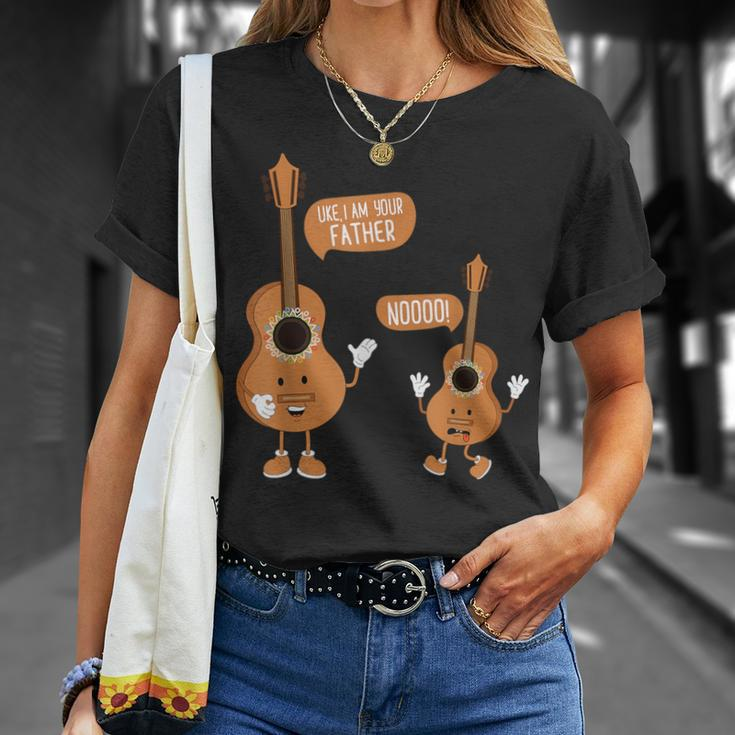 I Am Your Father Ukulele Guitar T-Shirt Gifts for Her