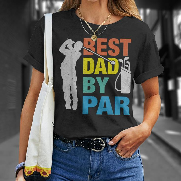 Father's Day Golf Best Dad By Par Golfing Lover Dad T-Shirt Gifts for Her