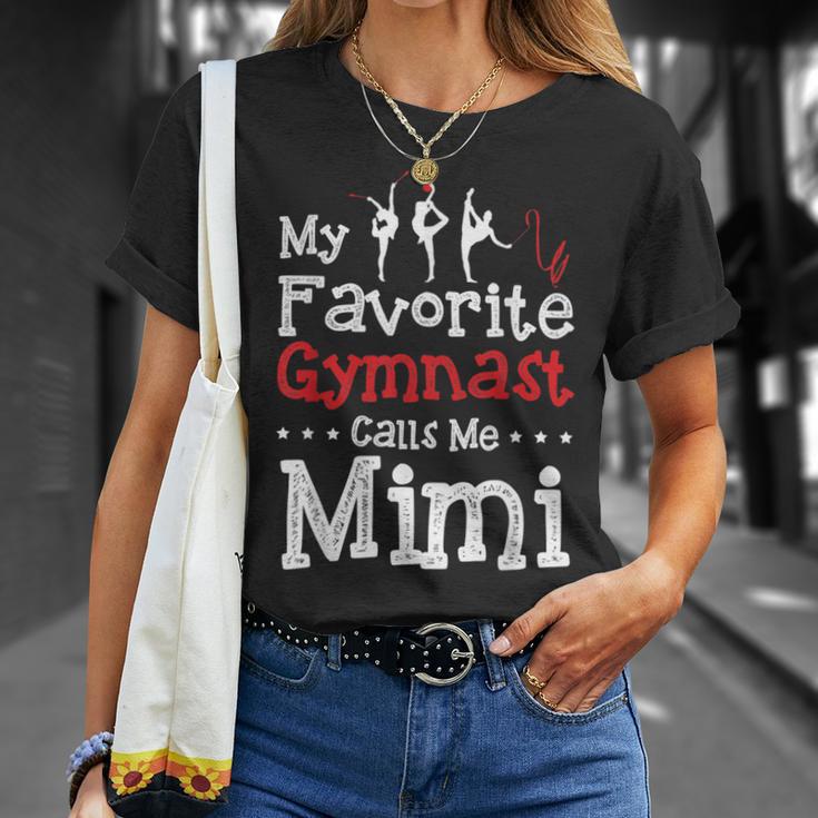 My Favorite Gymnast Calls Me Mimi Gymnastics T-Shirt Gifts for Her