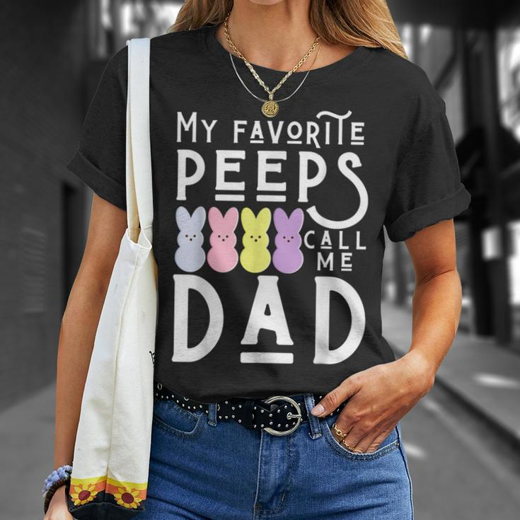 My Favorite Peeps Call Me Dad Dada Daddy Easter Basket Men T-Shirt Gifts for Her