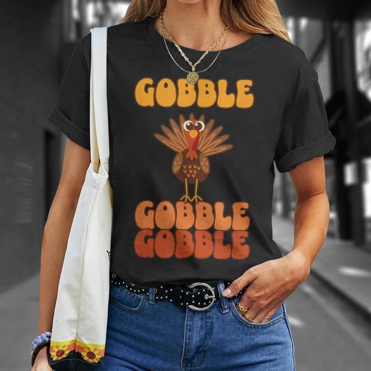 Festliche Feier Zum Erntedankfeston Gobble Gobble Turkey T-Shirt Geschenke für Sie