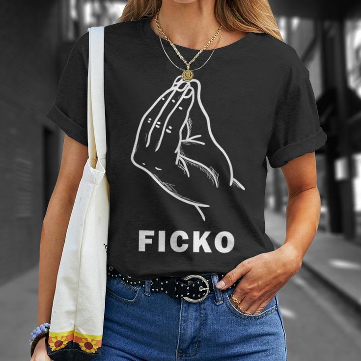 Ficko Hand Sign Gesture Football Fans T-Shirt Geschenke für Sie