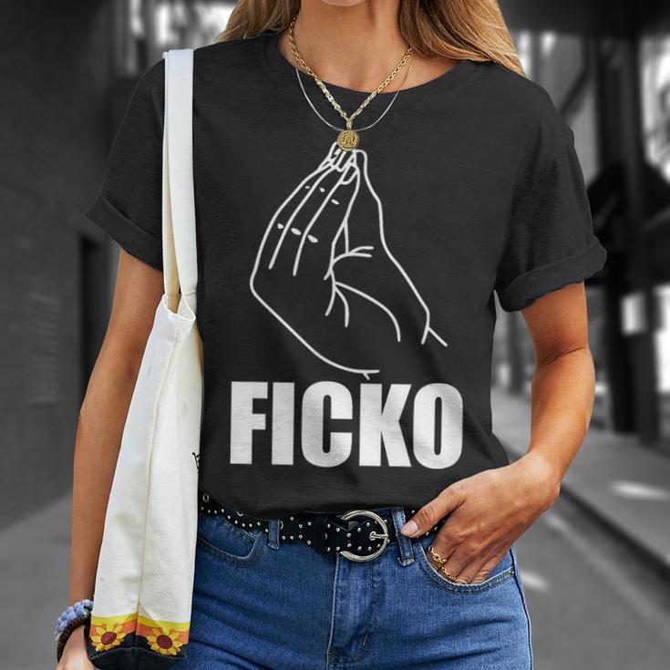 Ficko Italy Hand Sign Fun Geste T-Shirt Geschenke für Sie