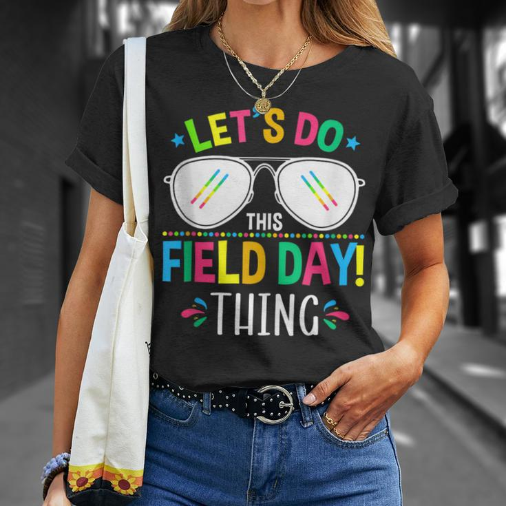Lets Do This Field Day Thing Quotes Sunglasses Girls Boys T-Shirt Gifts for Her