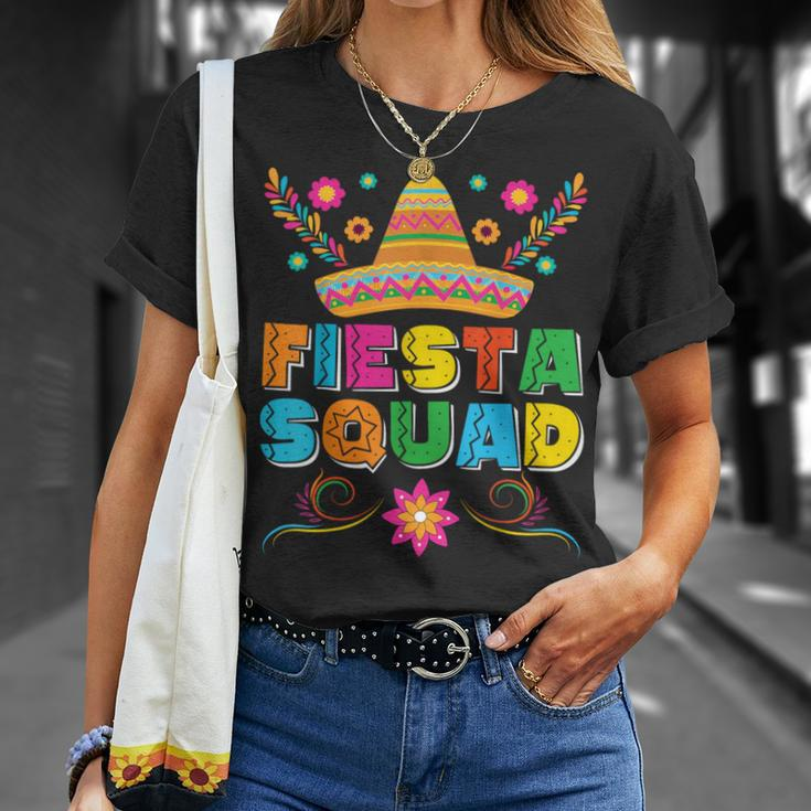 Fiesta Squad Cinco De Mayo Family Matching Mexican Sombrero T-Shirt Gifts for Her
