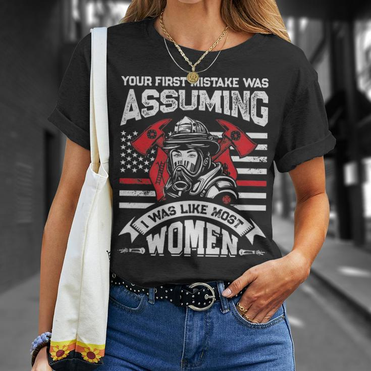 Your First Mistake Was Assuming Firefighter T-Shirt Gifts for Her
