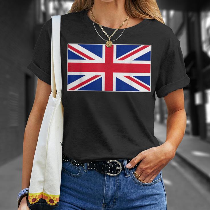 Flag United Kingdom Union Jack British Flags Top T-Shirt Gifts for Her