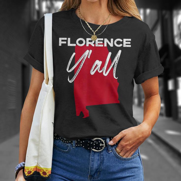 Florence Alabama Y'all Al Pride State Map Cute T-Shirt Gifts for Her