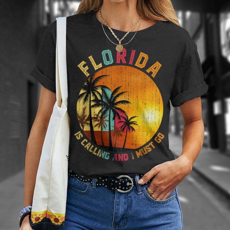 Florida Ruft Mich Und Ich Muss Gehen Summer Holiday Florida T-Shirt Geschenke für Sie